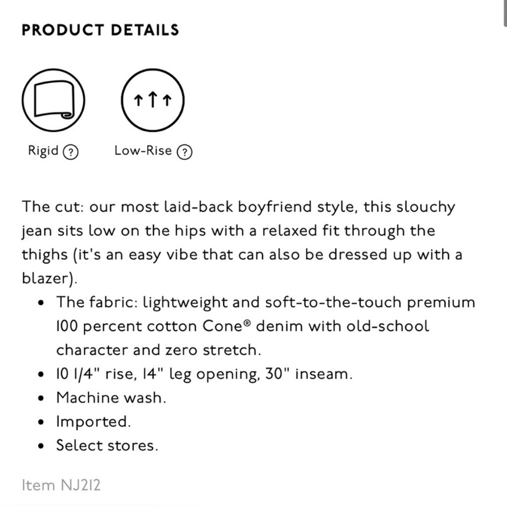 Madewell Light Blue ‘The Slouchy BoyJean’ Boyfriend Jeans - Picture 4 of 8